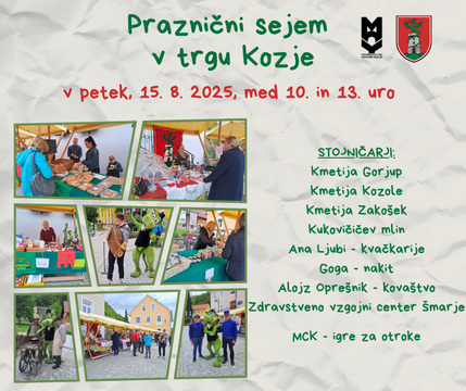 Sejem v trgu Kozje, 15. 8. 2025 FB
